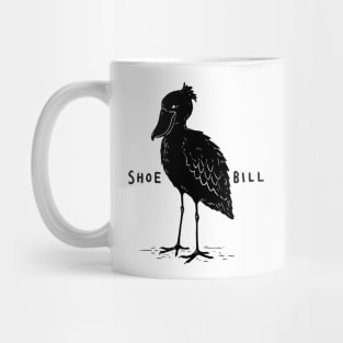 Cool Black Shoebill Mug